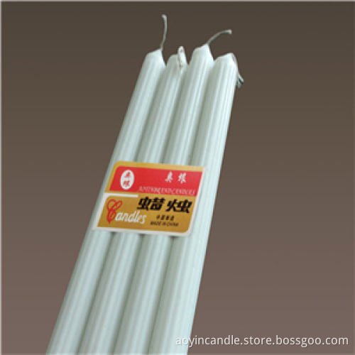 Wholesale White Fluted & Plain Candle